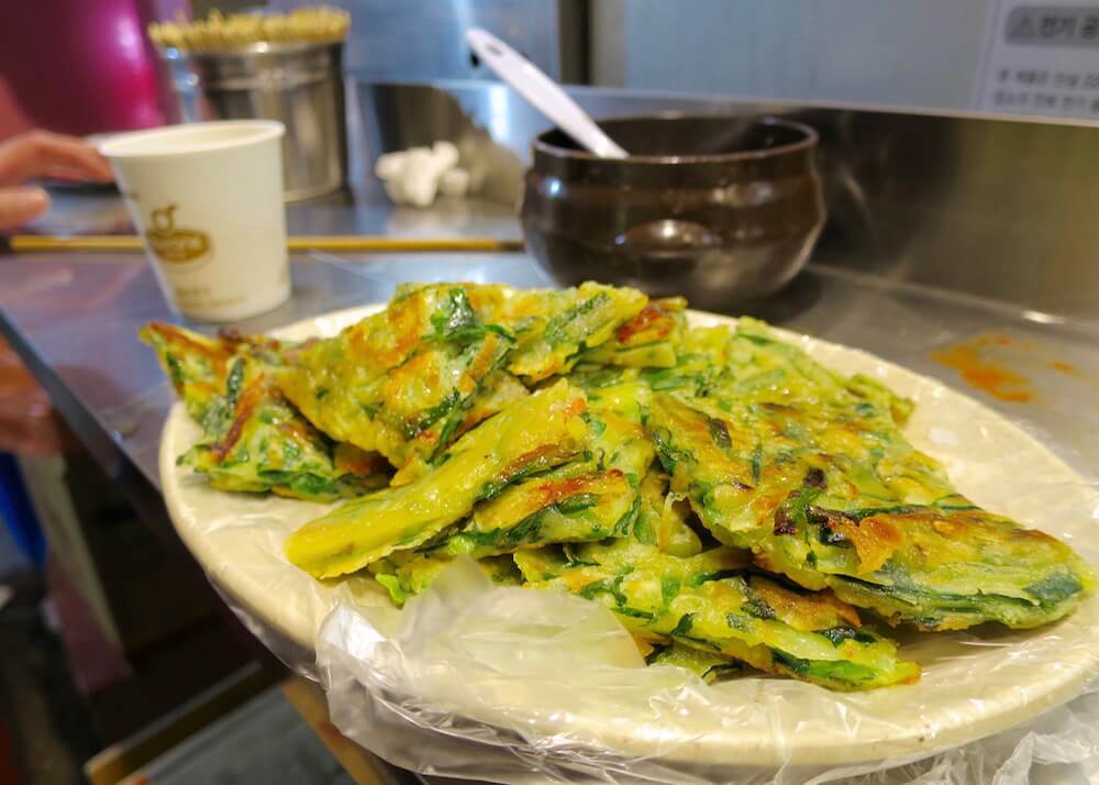 what to eat in seoul - gamjajeon potato cakes