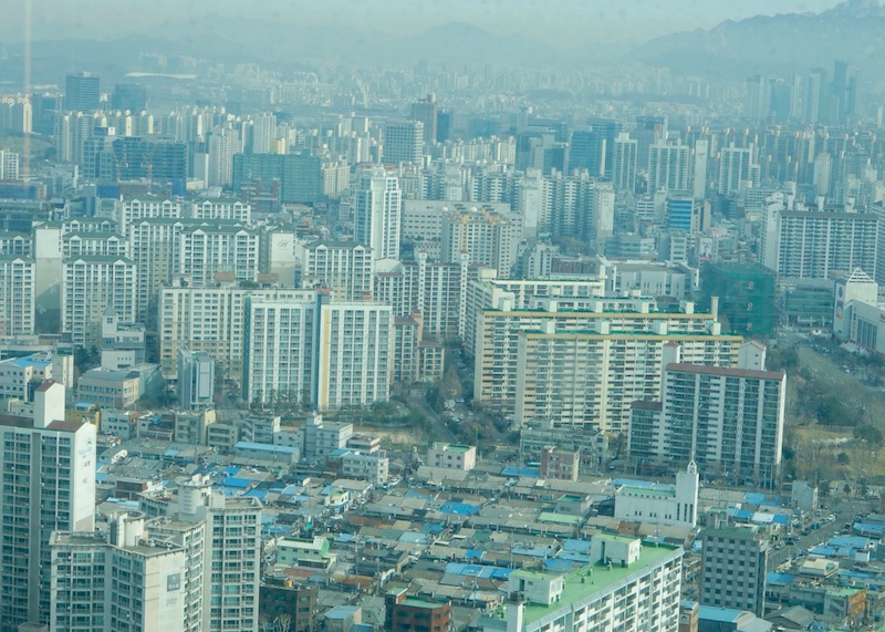 sheraton seoul d cube city hotel - city view from room