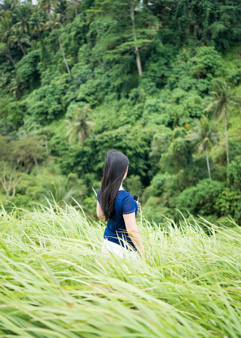 living as a nomad - asian girl bali campuhan ridge walk ubud