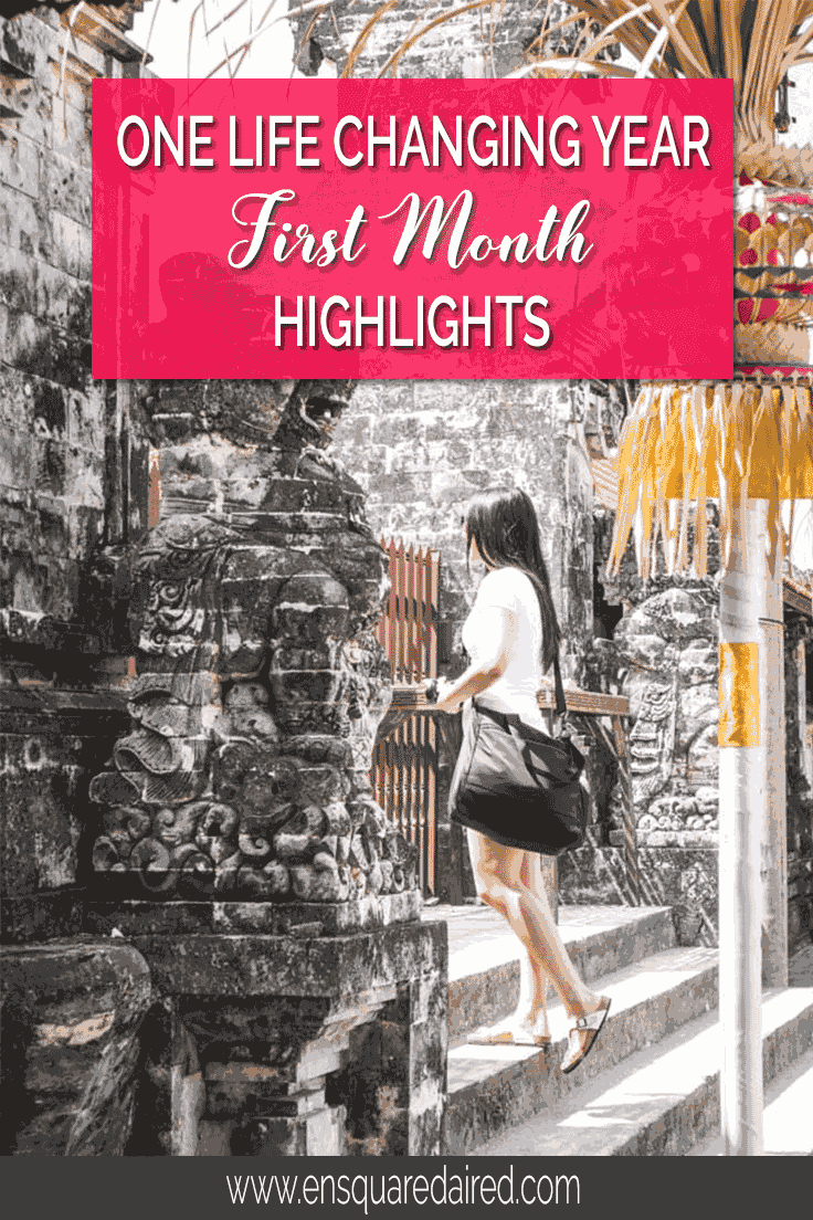 First month highlights of one life changing year | Here is a first month recap of our year of slow travels where we visited Bali and Malaysia. Read more about our learnings and adventures. This post will give you wanderlust and thoughts about exciting things to do on your next bucket list journey