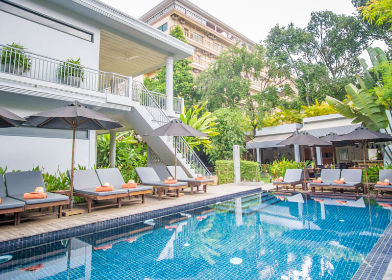 Santa Clara Hotel Siem Reap Cambodia, Why You Will Love This Charming Oasis | This lovely boutique hotel is close to Angkor Wat Cambodia and a short ride to Pub street, making your Siem Reap travels a lot more convenient. If you have wanderlust for Angkor Wat and you’re looking for hotels in Siem Reap, consider Santa Clara Cambodia. Click to read more about this boutique hotel