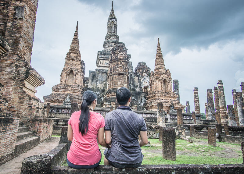 In sukhothai before heading to chiang mai by train