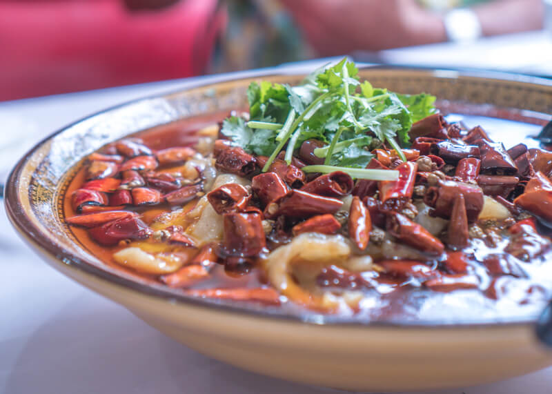 melbourne travel blog - chinese spicy dish