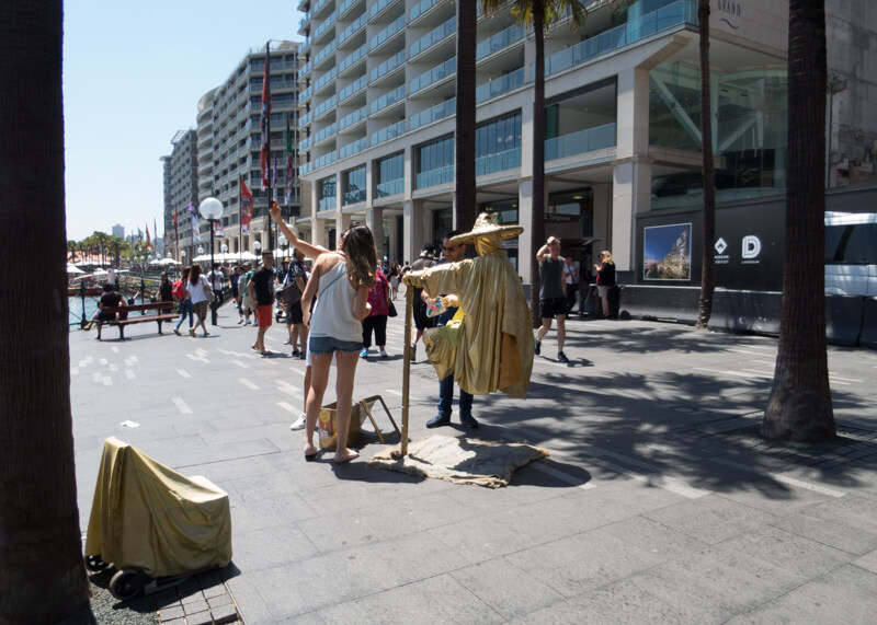 sydney travel blog - levitation guy street performer