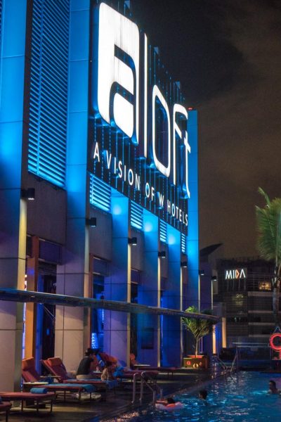 Hotel Aloft KL Sentral - aloft at night