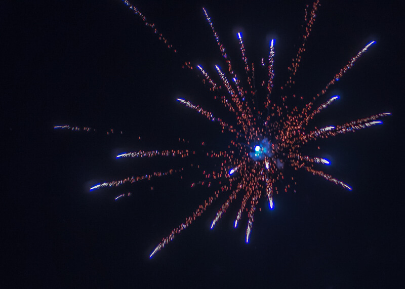 ano novo chiang mai - fogos de artifício