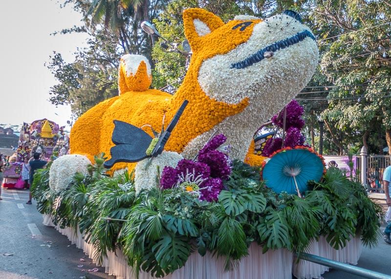 chiang mai flower festival - dog