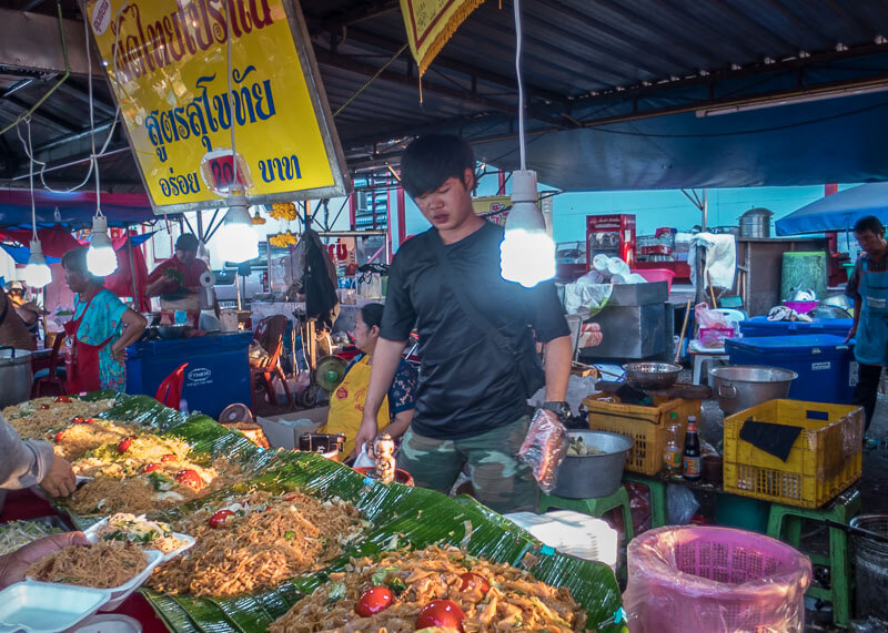 chiang mai flower festival - food stalls