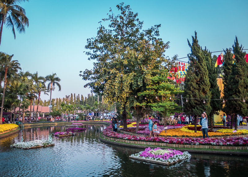 chiang mai flower festival - river