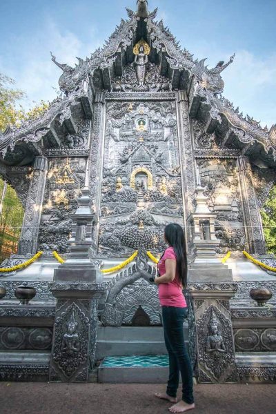 semi-nomadic life in chiang mai - silver temple thailand asian girl