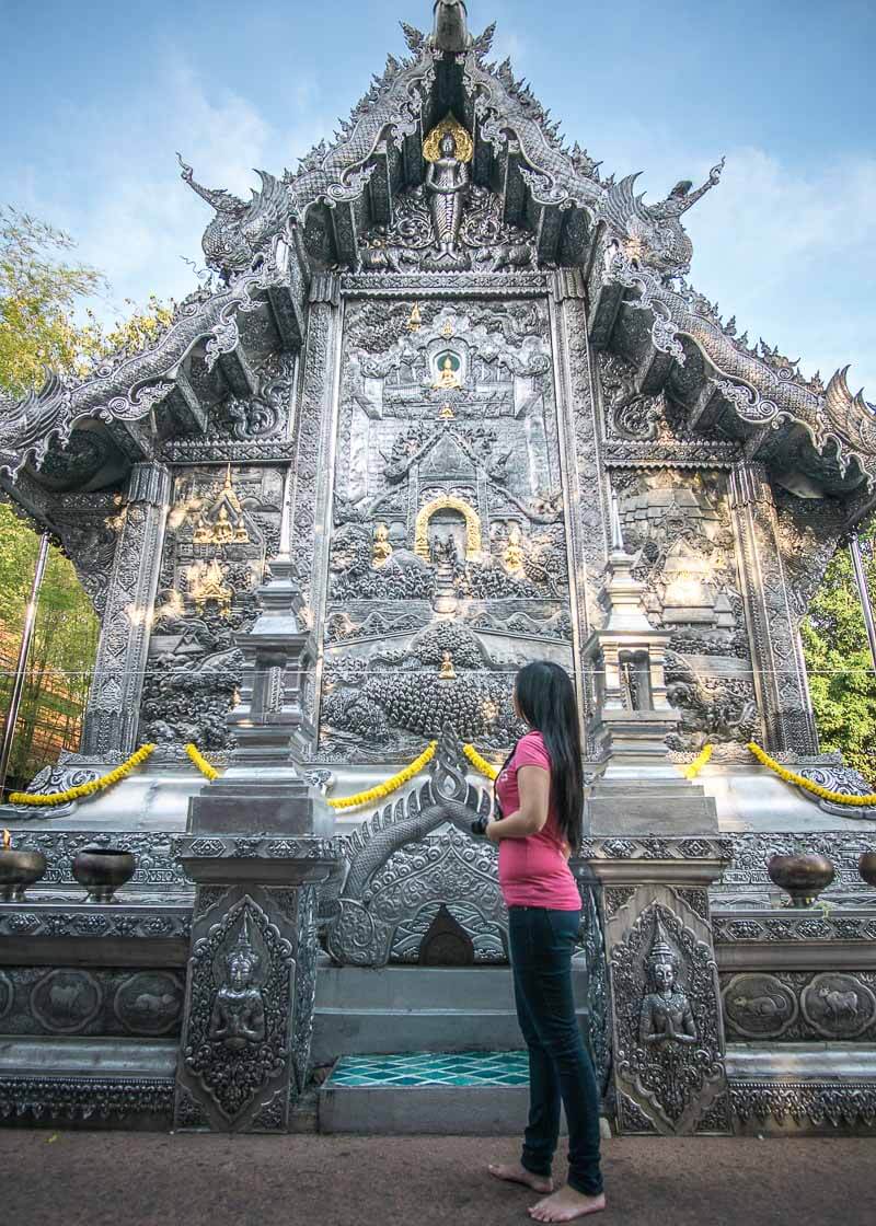 semi-nomadic life in chiang mai - silver temple thailand asian girl