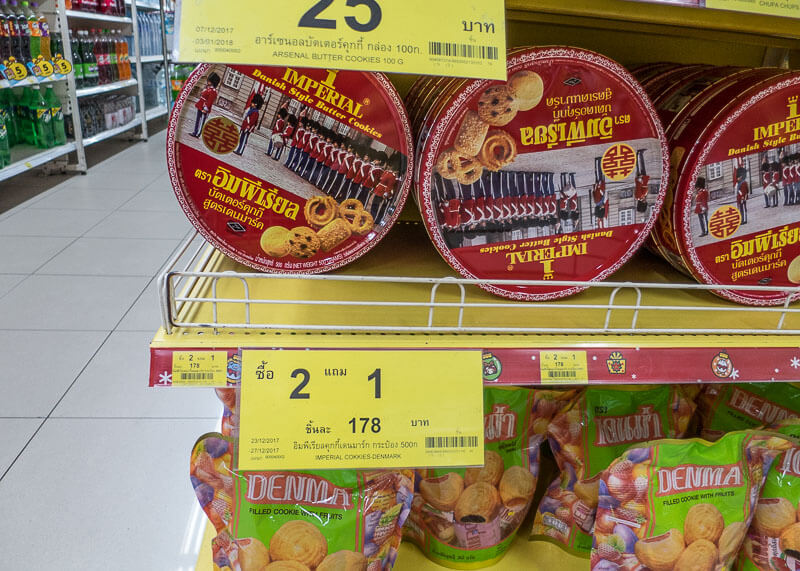 semi-nomadic life in chiang mai - cookies in jar sale grocery shopping