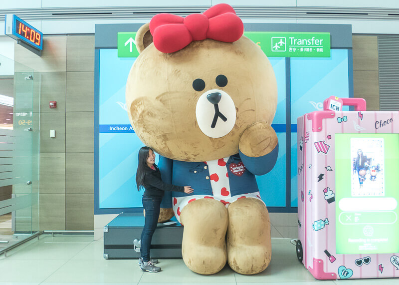 modern nomad life japan taiwan - line friends giant teddy bear