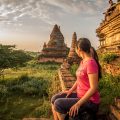 Bagan travel blog - climbing temple