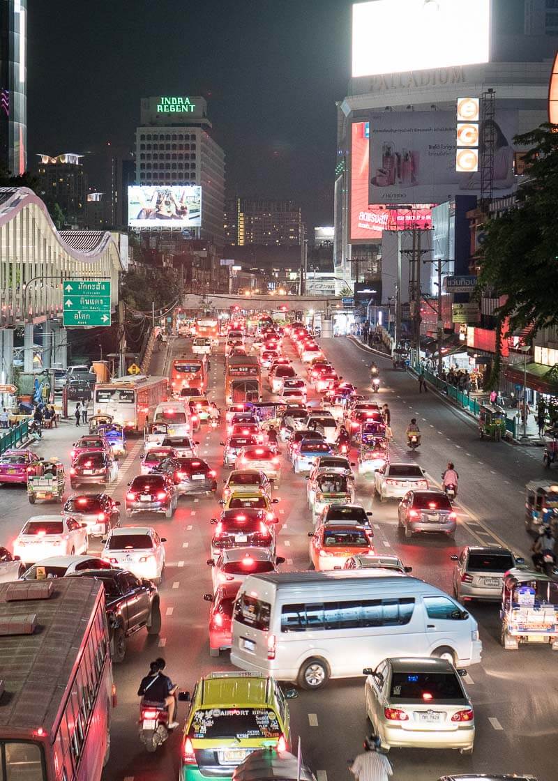 bangkok travel blog - hectic traffic