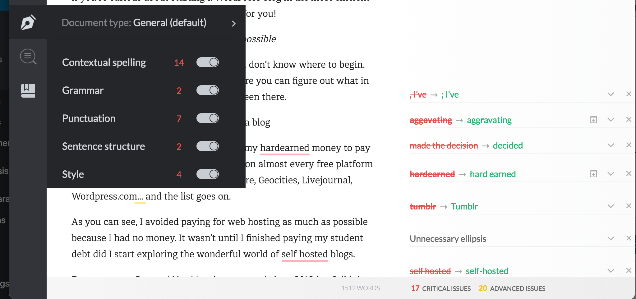 Is Grammarly worth it? Screenshot