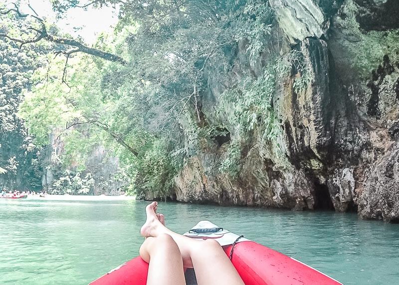 What To Expect On The Famous Phuket James Bond Island Tour | There are tons of things to do in Phuket, especially excursions from the area. If you’re trying to plan how to get from one place to the next during your vacation or honeymoon, you will want to read this post on your travel options! #travel #destinations #thailand #jamesbondisland #phuket #slowtravel #wanderlust