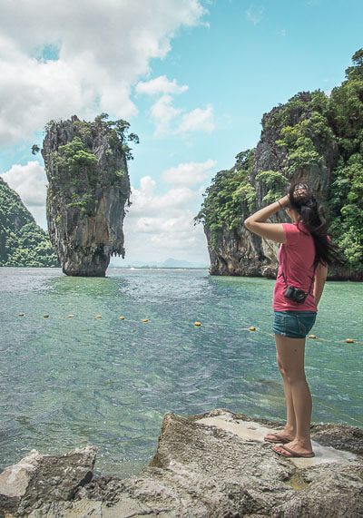 What To Expect On The Famous Phuket James Bond Island Tour | There are tons of things to do in Phuket, especially excursions from the area. If you’re trying to plan how to get from one place to the next during your vacation or honeymoon, you will want to read this post on your travel options! #travel #destinations #thailand #jamesbondisland #phuket #slowtravel #wanderlust