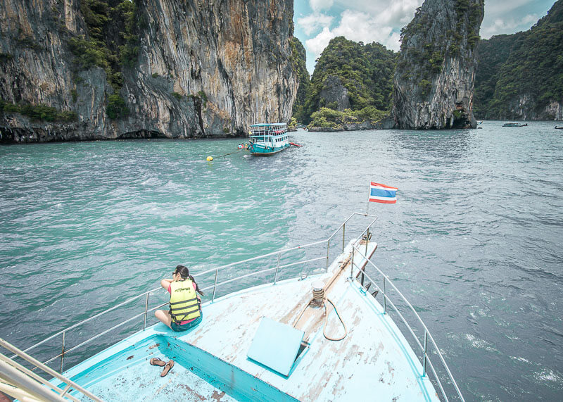 What To Expect On The Famous Phuket James Bond Island Tour | There are tons of things to do in Phuket, especially excursions from the area. If you’re trying to plan how to get from one place to the next during your vacation or honeymoon, you will want to read this post on your travel options! #travel #destinations #thailand #jamesbondisland #phuket #slowtravel #wanderlust