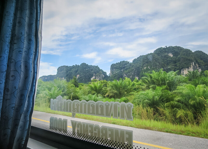 Why Bus From Krabi To Surat Thani Is The Best Option - on the highway of thailand